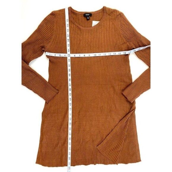 Alfani‎ Tunic Sweater Top Brown Lightweight Medium NEW - Picture 2 of 7